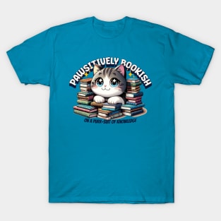 The Quintessential Cat's Purr-suit of Knowledge T-Shirt